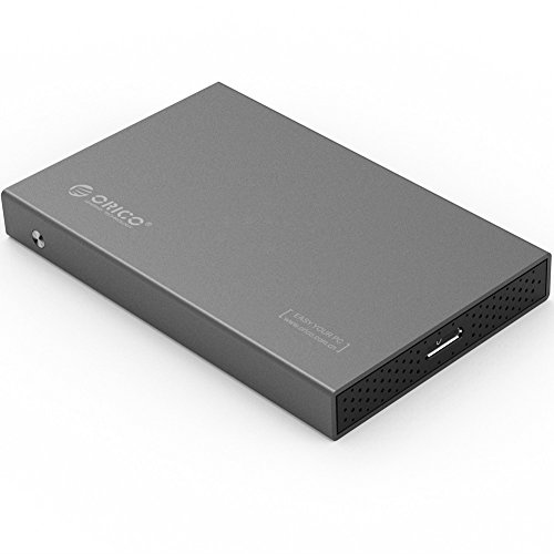ORICO Carcasa para Disco Duro SATA III HDD/SSD de 2,5 Pulgadas con Cavo - Caja USB 3.0 de Aluminio para sistemi Windows e Mac