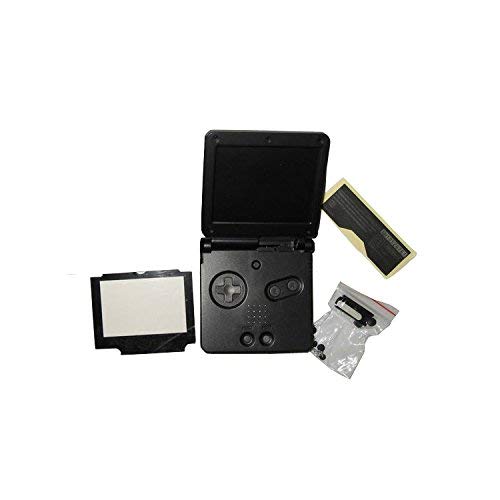 OSTENT Reemplazo de cubierta de carcasa de carcasa completa compatible para Nintendo GBA SP Gameboy Advance SP - Color negro