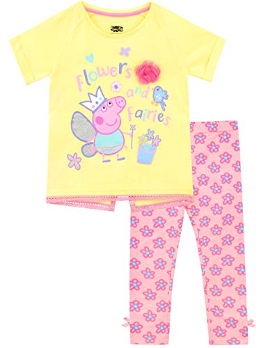 Peppa Pig Pijamas de Manga Corta para niñas Hadas Rosa 6-7 Años