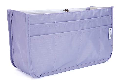 Periea Organizadores para Bolso Handbag Organiser - Daisy - 11 Colores Disponibles - Pequeño, Mediano o Grande (Lila, Grande)