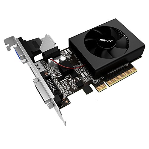 PNY GeForce GT 730 2GB DDR3 GeForce GT 730 2GB GDDR3 - Tarjeta gráfica (GeForce GT 730, 2 GB, GDDR3, 64 bit, 4096 x 2160 Pixeles, PCI Express 2.0)