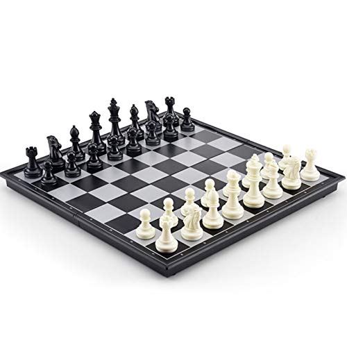 POOPFIY Tablero de ajedrez Anti-Roto Elegante Glass Chess Piezas de ajedrez Juego de ajedrez Juego de ajedrez Juego,25cm/10inch