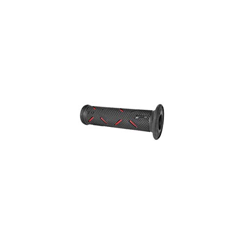 Progrip - Puños 717 GP Racing - 22-25 mm de diámetro - Extremos abiertos - Color rojo/negro