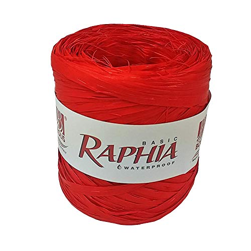 Rafia Multicolor sintética más colores disponibles Basic metros 200 alta calidad, 'y resistencia roja