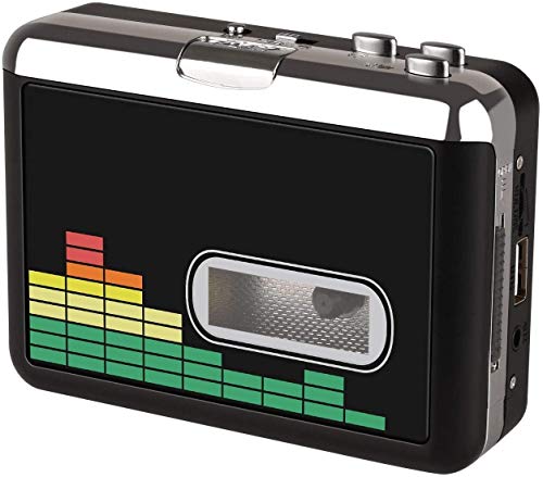 Reproductor de Cassette USB Convertidor de Cinta a MP3, Reproductor de música de Audio Walkman portátil Convertidor de Cassette a MP3 con Auriculares, no Requiere PC