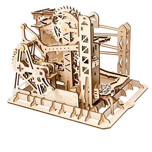 ROKR Mechanical Gears DIY Building Kit Modelo mecánico Kit de construcción con Bolas para Adolescentes y Adultos (Lift Coaster)