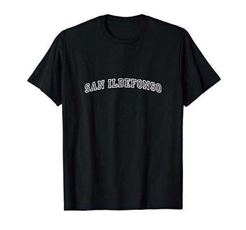 San Ildefonso Vintage Retro Sports Arch Camiseta