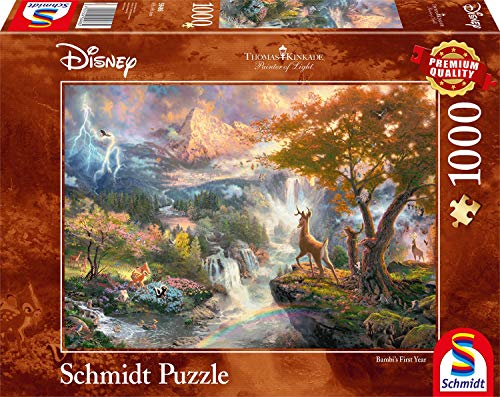 Schmidt Spiele 59486-Puzzle (1000 Piezas), diseño de Thomas Kinkade, Color carbón (59486)
