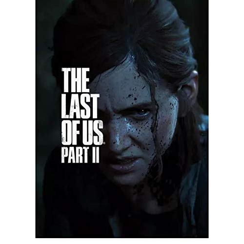SDGW The Last of US 2 - Part II Ellie Zombie Survival Horror Game Art Print Canvas Painting Poster Home Wall Decor-60X80Cm Sin Marco