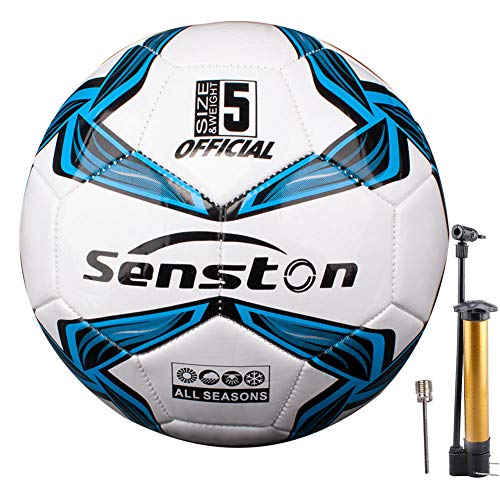 Senston Balones de Futbol Tamaño 5 Competición Training Balón, Unisex Adulto