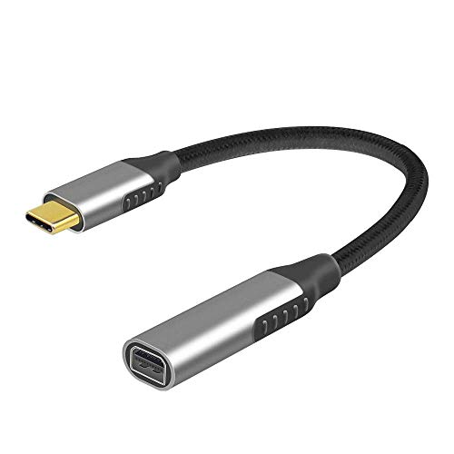 Sicotool Adaptador USB tipo C a Mini DP DisplayPort hembra de 0,18 cm, cable 4K a 60 Hz, compatible con MacBook Pro y USB C Phone Tablet (gris)