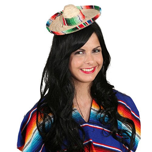 Small Mexican Sombrero Hat Straw Hat Miniature Mexikanerhut Salvatore Mexico Mexican Tequila Summer Party Fancy Dress Hat Karnevalskostüme Accessories