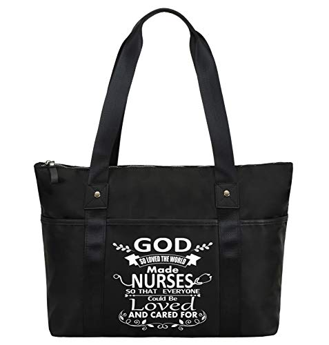 So'each Bolso de las mujeres Good Nurse Loved Care For Tote Bolso de hombro, color Negro, talla Large