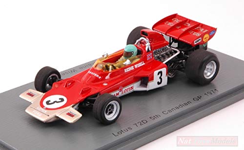 Spark Model S7126 Lotus 72 D Reine WISELL 1971 N.3 5th Canadian GP 1:43 Die Cast