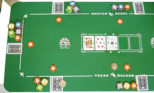 SPOT GAMES - Alfombra de Poker Studson (125 x 60 cm, Neopreno)