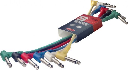 Stagg SPC015L E Patch Cable, 6 unidades,0.15m