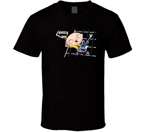 Stewie Griffin Family Guy t-Shirt Stewie Jugando Guitarra Héroe Divertido