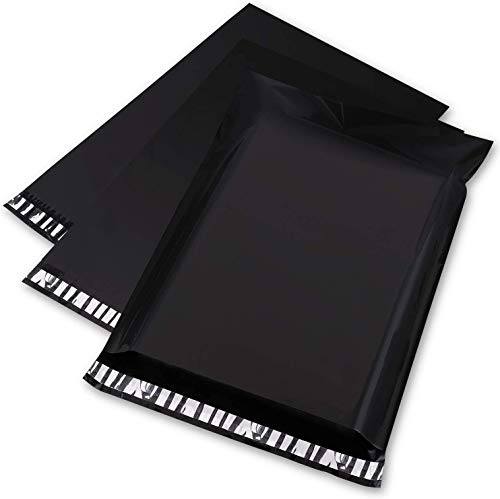 Switory 100pc 30,5cmx39,5cm Bolsas de correo polivinílicas, sobres de envío Sobres de correo Bolsas postales para publicar empaques - negro