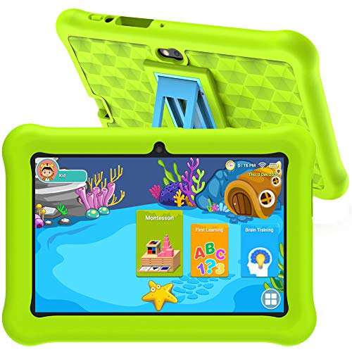 Tablet Niños con WiFi Android 10 Certificado por Google Tablet Infantil 2GB RAM 32GB ROM para Juegos Educativos.
