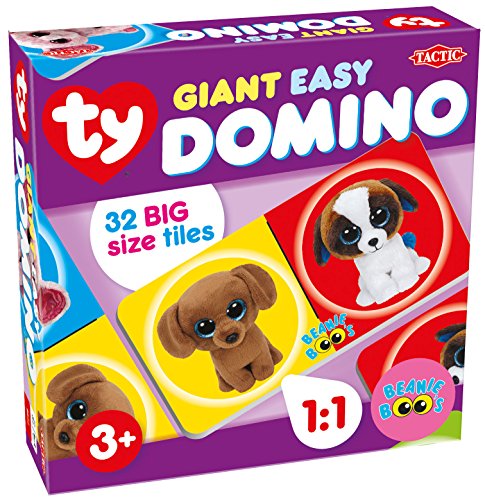 Tactic Ty Beanie Boo’s Giant Easy Domino Niños y Adultos Juegos de Preguntas - Juego de Tablero (Juegos de Preguntas, Niños y Adultos, 10 min, Niño/niña, 2 año(s), 99 año(s))