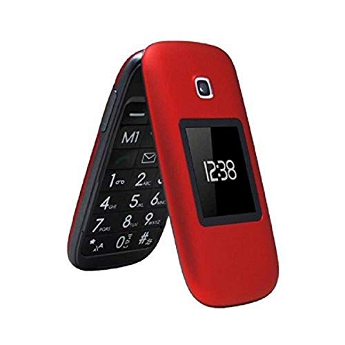 Telefunken TM260 - Móvil de Teclas Grandes , Pantalla 2.6", Camara de 2 MP, Bluetooth 3.0, Color Rojo
