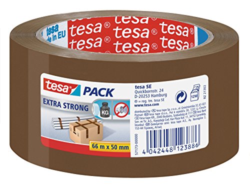Tesa 57173-00000-03 - Cinta de embalaje de PVC, color marrón, 1unidad