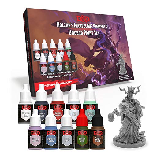 The Army Painter Dungeons and Dragons Nolzur’s Marvelous Pigments Undead Paint Set 10 Acrylic Paints for Roleplaying, Tabletop Boardgames, Wargames Miniature Model Painting