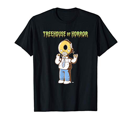 The Simpsons Treehouse of Horror Homer Donut Head Halloween Camiseta