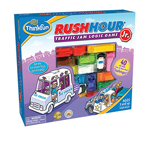 ThinkFun Rush Hour Jr, Juego "Traffic Jam Logic Game" (TF5040)