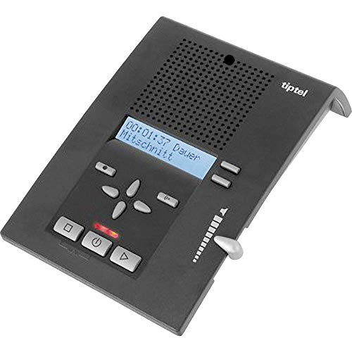 Tiptel 333 - Contestador automático con pantalla (4 respuestas, visualización de número, aviso de mensajes, función de escucha, dictado y grabación)