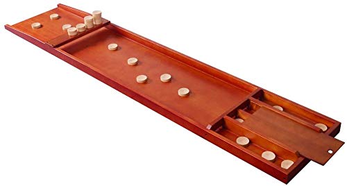TORPSPORTS Holandés Shuffleboard-Típico Holandés juego de mesa de madera - Sjoelen con discos/Pucks