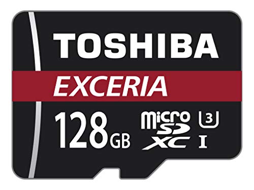 Toshiba EXCERIA M302-EA - Tarjeta de memoria MicroSDXC de 128 GB (UHS-I Clase 10), color negro