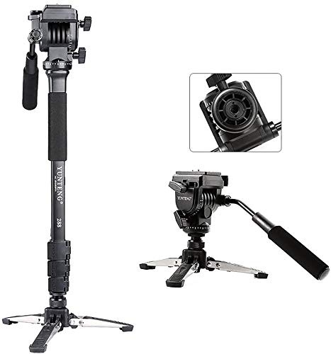 VFOTO® Yunteng VCT-288 Fotografía 58-Inch ligero Fotografía Trípode Y Monopod con Nivelado Fluidos Y 3/8 a 1/4 Tornillo para Canon Nikon DSLR Camera