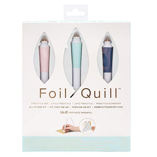 We R Memory Keepers American Crafts Foil Quill Freestyle Pen All-In-One Kit - Diy Crafting Tool - Pack Of 7, Multicolor, Talla Única