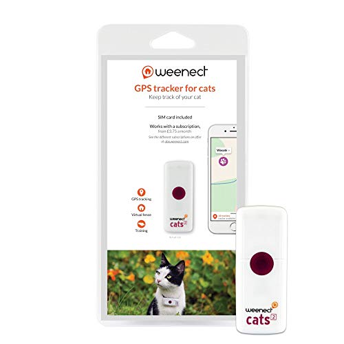 Weenect Cats 2 - El collar GPS para gatos más pequeño del mundo
