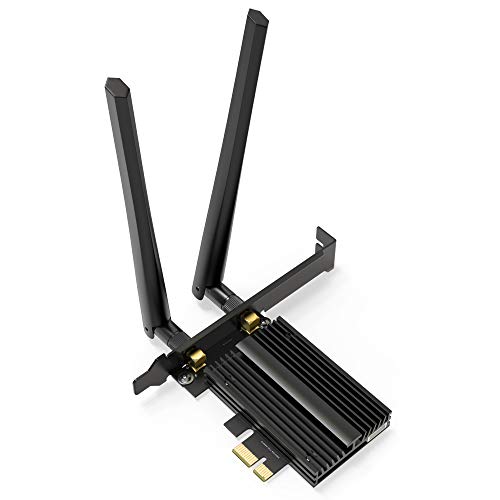 WIFI 6 PCI Express con Bluetooth 5.1,Tarjeta de Red Gigabit Ethernet 802.11ax,WIFI Adaptador AX2974Mbps con 2x6DB Antenas,WiFi-6 Wireless Dual Band per Windows 10 (64bit),OFDMA MU-MIMO Technology