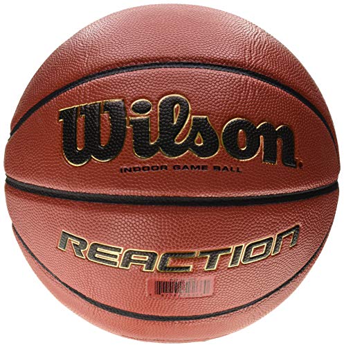 Wilson Pelota de baloncesto para cualquier superficie, Competición, Pavimento deportivo, Tamaño 6, REACTION, Marrón, WTB1237XBDBB
