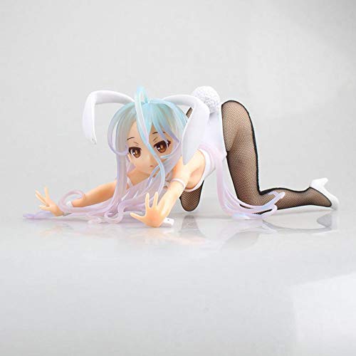 WISHVYQ NO Game NO Life Modelo de Anime Beautiful Girl Bunny Girl Caja de Juguete de decoración Hecha a Mano Versión Decoración Escultura Muñeca Modelo Estatua Juguete Altura 17cm