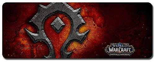 World of Warcraft-Mouse Pad Game Mouse Pad Extra-Large Thickening Lock Edge Durable Smooth Computer Laptop Pad (900 * 400 * 3MM/35.5 * 15.7 * 0.12inch, 110)