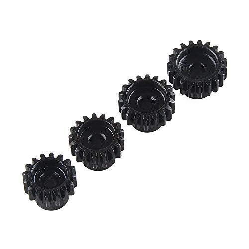 YUNIQUE ESPANA 4 Piezas Pinion Gear Combo Set 18T 19T 20T 21T 48DP 3,175mm for Brushless Motor of 1:10 1/10 RC Car Off-Road (ZU-84IY-DXVV)