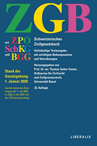 ZGB: Schweizerisches Zivilgesetzbuch mit ZPO, SchKG und BGG (German Edition)