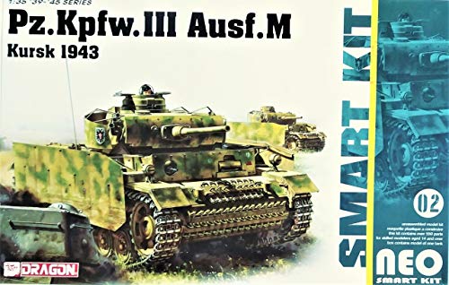 1/35 WW.II Ejército Alemán Panzer III Ausf.M Kursk 1943/NEO Smart Kit de plástico modelo