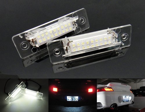 2 luces LED para matrícula de matrícula, color blanco, sin error, 911, Carrera, 964, 993, 996, 986, Boxster