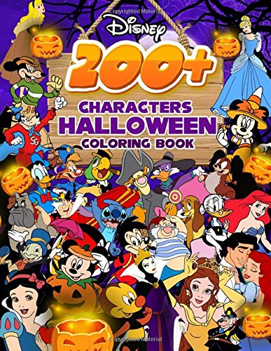 200+ Characters Halloween Coloring Book: Great Gifts For Kids To Relax And Relieve Stress With A Lot Of Cool Designs Of Many Characters To Color Which Helps Boost Creativity And Imagination