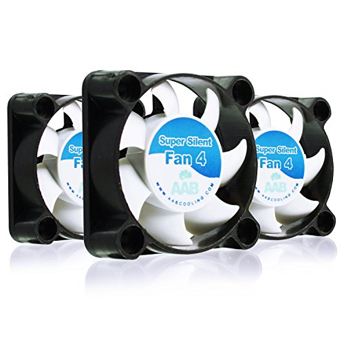 AABCOOLING Super Silent Fan 4 - Un Silencioso y Muy Efectivo Ventilador 40mm para Impresora 3D, Cooler, Fan 4cm, Base Ventilador, 4500 RPM - 3 Piezas 17,9 dB