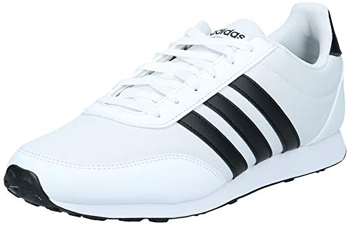 Adidas V Racer 2.0, Zapatillas de Deporte Hombre, Blanco (Ftwbla/Negbás/Negbás 000), 46 EU