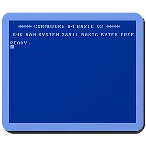 Almohadilla De Juego,Commodore 64 Mousepad De Goma Antideslizante Mousepad De Escritorio Lavable 22 * ​​18Cm