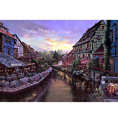 Aromatic Town 1000 Piece Puzzle Jigsaw Puzzle