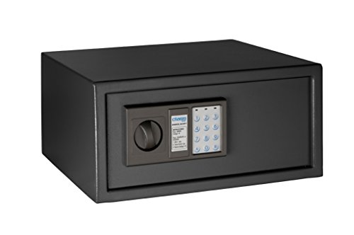 Arregui Class T35EB - Caja fuerte de sobreponer electrónica, para portátil (acero, 430 x 200 x 350 mm) color gris oscuro