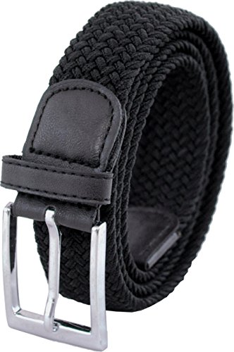 Ashford Ridge 33mm (1.25") cinturón elástico negro (tamaños 150cm - 160cm)